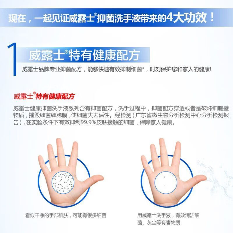 Walch威露士洗手液倍护滋润250ml2瓶抑菌99.9%呵护双手学生开学宿舍装T 倍护滋润250ml*2瓶