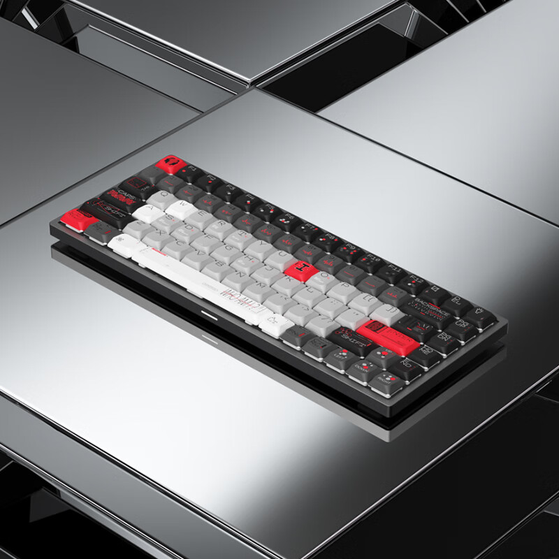 keychron渴创 Z7Max 机械键盘 三模有线键盘 全铝机身键盘 客制化Mac键盘 定制款轻量化 办公便携带Win/Mac Z7Max 定制款-生命计划-深空灰