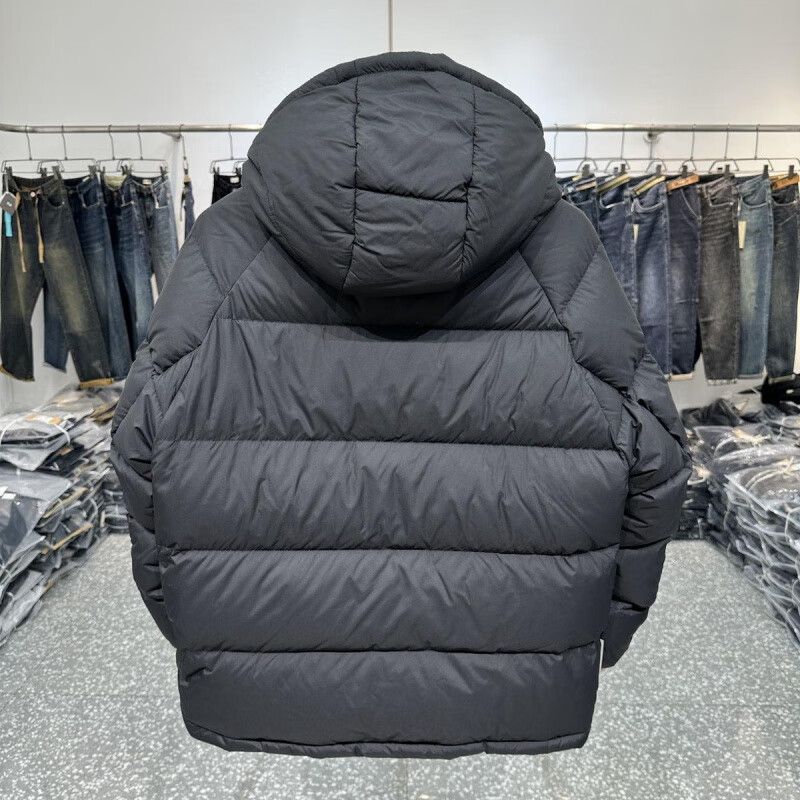 胖 東 来品质羽绒服025新款男士服短款青年百搭保暖潮流连帽加厚 黑色 L 建议(120-135)斤