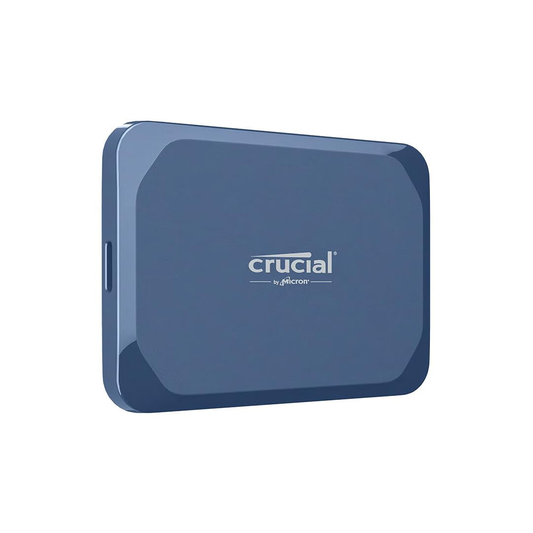 Crucial X10系列便携式固态硬盘 8TB大容量 USB-C接口 2100MB/s读写速度 防尘防水 游戏存储 兼容PS5/Xbox