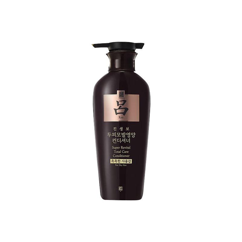 吕（Ryo）黑吕臻参焕活护发素400ml 修护发质柔顺发丝 韩国进口