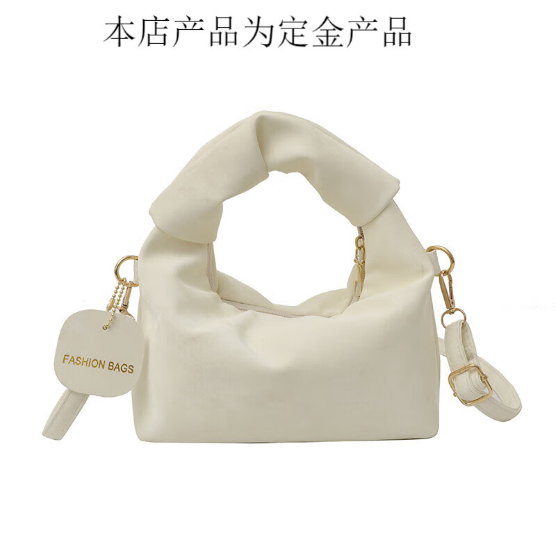 (0.01)百搭感女士手提包包女bags2025夏新款潮时尚流行单肩斜挎包 白色
