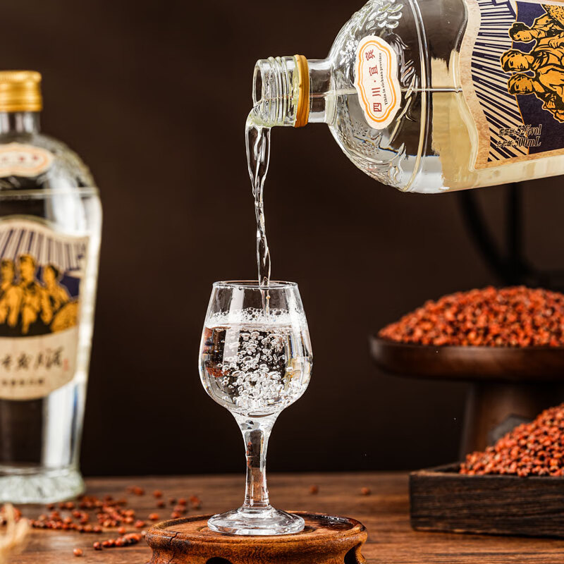 纯久四川宜宾为人民服务酒白酒升级装陆零岁月酒老味道复古怀旧粮食酒 52度 500mL 1瓶 为人民服务酒升级装 52度