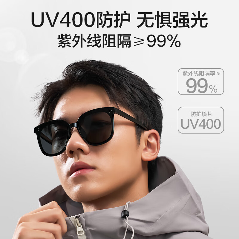 【准新品】1号会员店（One&#039;s Member） 时尚方框修饰脸型高清尼龙偏光墨镜UV400防紫外线墨镜