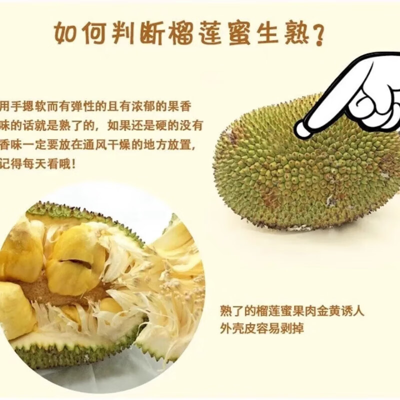 忆京源【顺丰速运】正宗海南三亚榴莲蜜新鲜现摘香甜软糯热带水果整箱 2-3斤精选大果 【现摘当天发货】