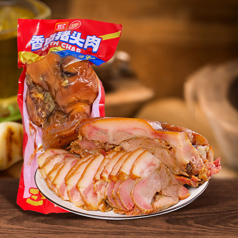 雙匯熟食豬頭肉420g*2袋醬香鹵味即食涼菜鹵肉 豬頭肉420g*2袋