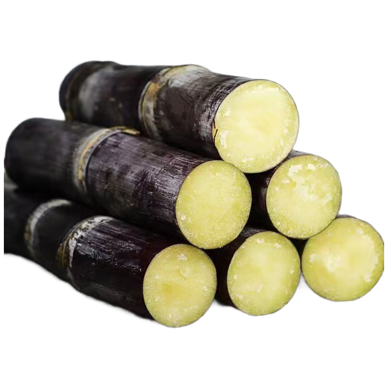 京鲜生 广西黑皮甘蔗 净重5斤装 脆甜多汁 生鲜水果 源头直发包邮