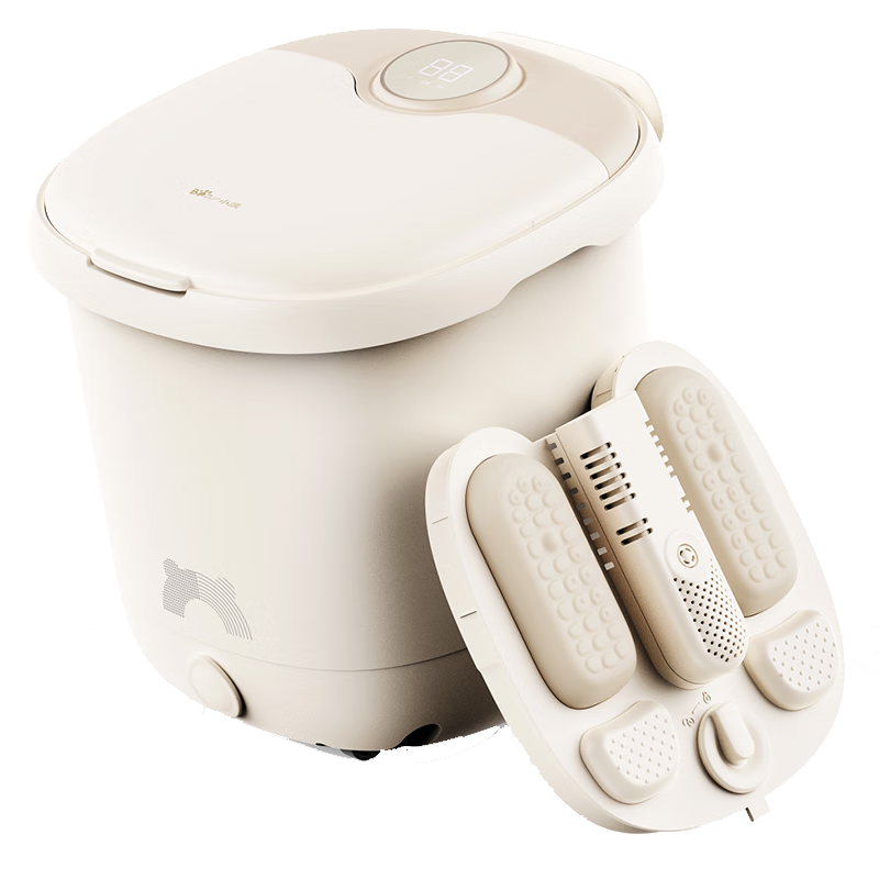 小熊（Bear）泡脚桶全自动按摩恒温加热躺泡小白桶足浴盆杀菌洗脚桶软胶洗脚盆高深桶过小腿送父母礼物国家补贴
