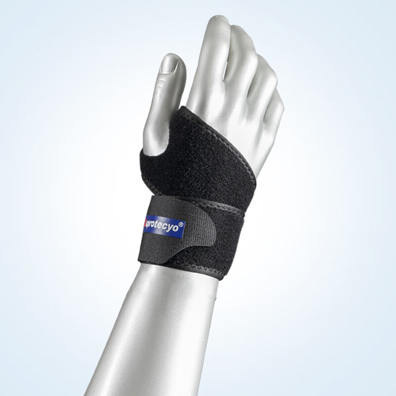 Suprotecyo运动护腕男女羽毛球杠铃健身篮球腱鞘保护加压手腕防扭伤护具腕带 单片式拇指缠绕护腕A2(单只)