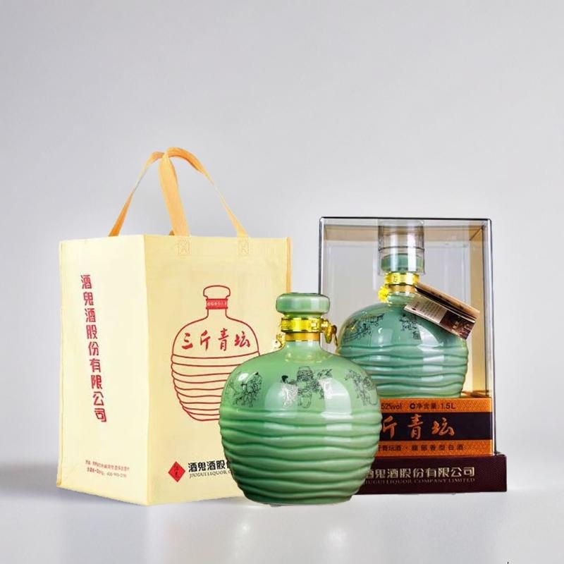 酒鬼三斤青坛 1.5L陶瓷瓶大坛 52度馥郁香型白酒 热销爆款 即将售罄 52度 1.5L 1坛