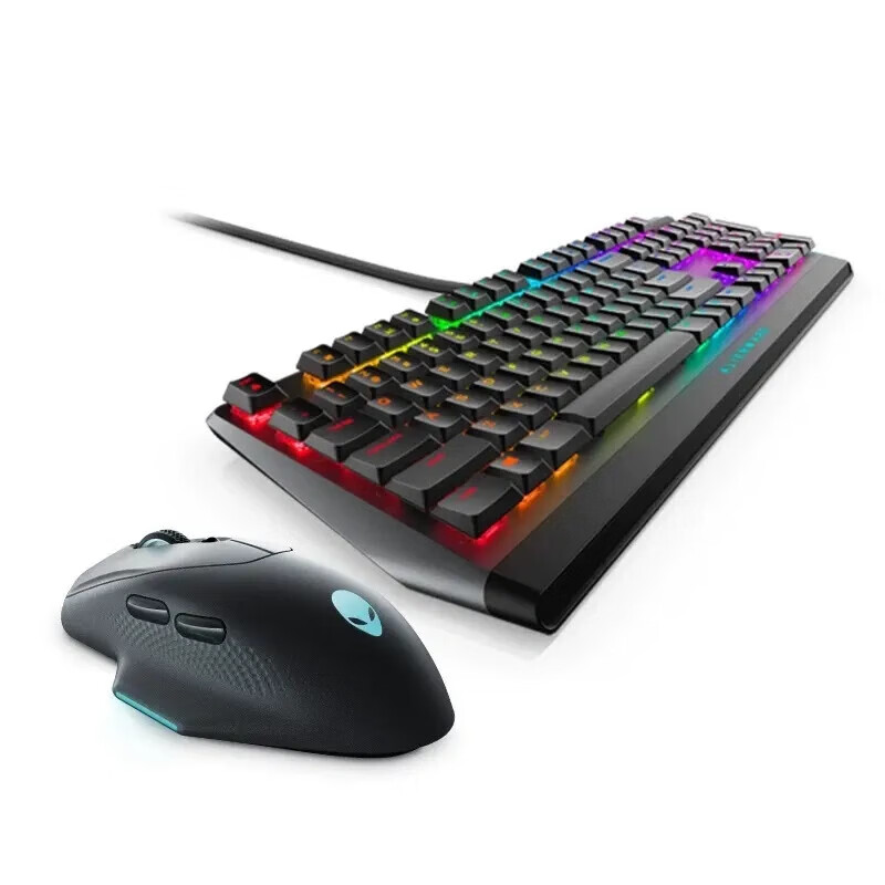 外星人（Alienware）键盘鼠标耳机套装无线有线蓝牙游戏外设全家桶 620M 510K【黑】
