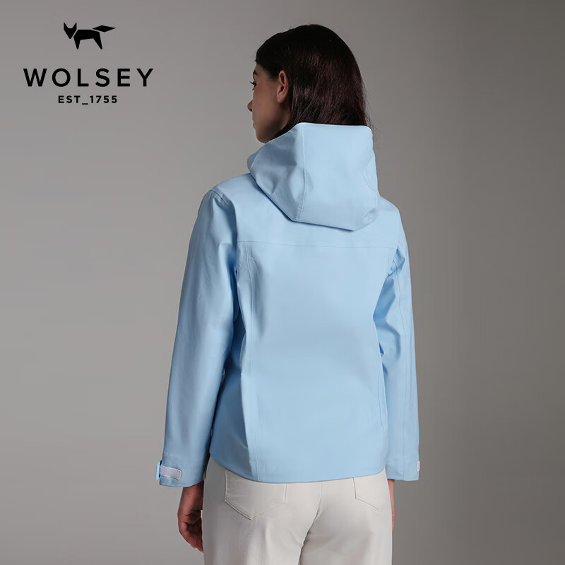 WOLSEY户外KALEIDO彩壳冲锋衣单层3L硬壳防风防水透湿夹克外套情侣女款 核桃色 XL 175