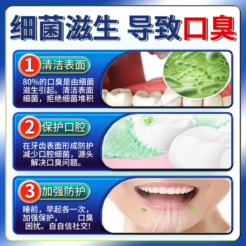 香港大药房牙膏抑菌除口臭口气重嘴巴臭口有异味难闻去黄去牙渍结石去牙渍去 买五送五【一次买够-想臭都难】