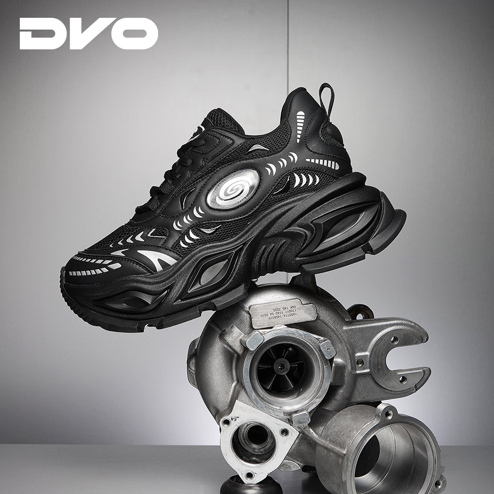 DVO10CM隐形增高鞋男款潮流冬季爆款银色加绒厚底减震老爹鞋运动潮鞋 黑色 42 男码