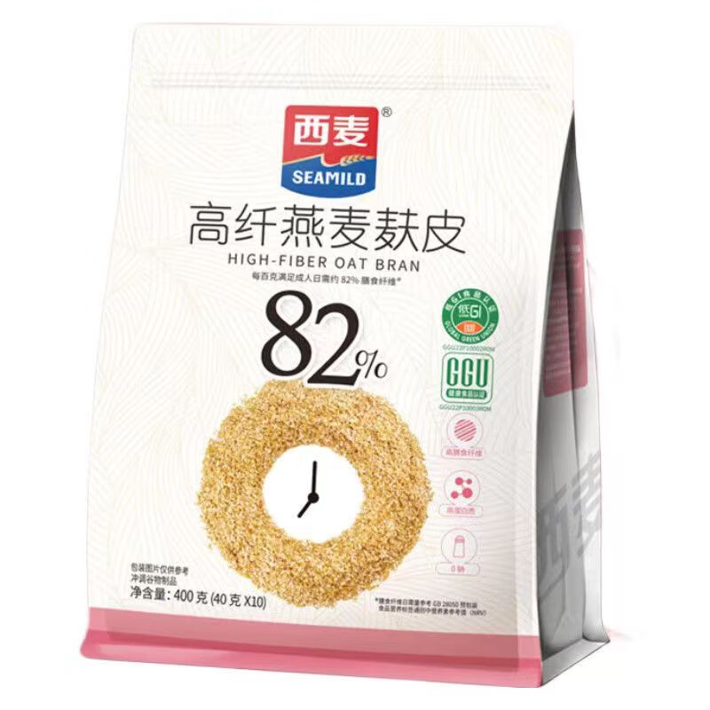 家樂氏（Kellogg）西麥高纖燕麥麩皮400克【40克*10】獨立包裝速 400克西麥高纖燕麥麩皮*1袋