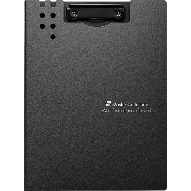 三木（SUNWOOD）名匠系列 A4豎式發(fā)泡板夾加厚文件夾/資料冊(cè)/會(huì)議報(bào)告夾/試卷資料收納 黑色 MC66