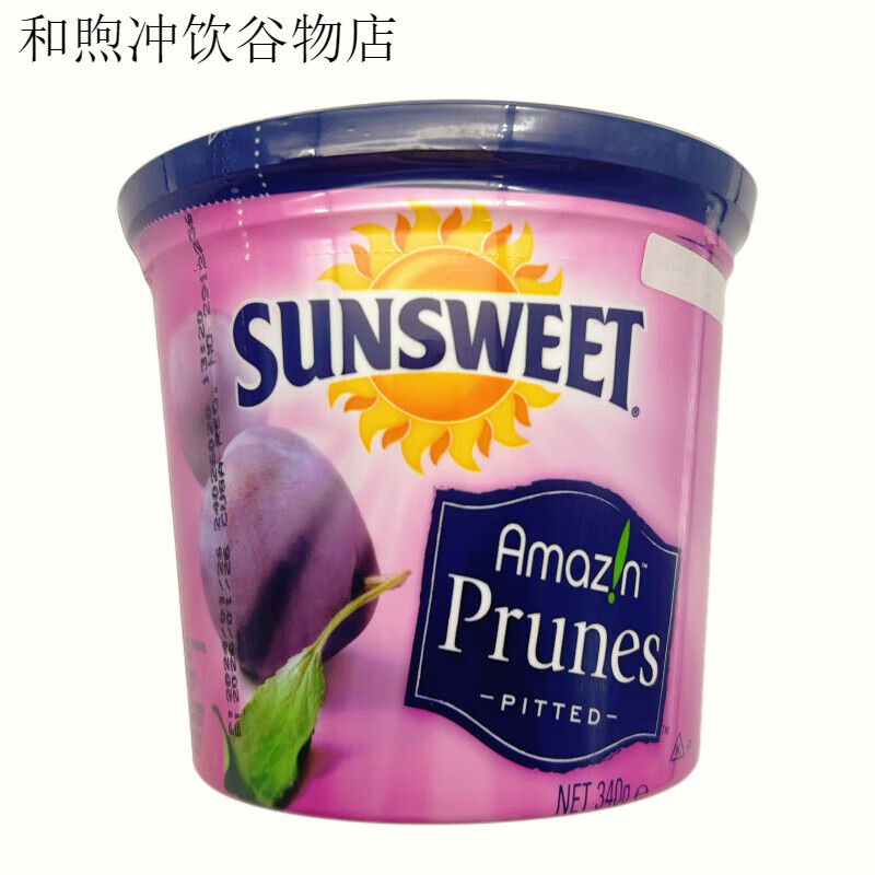 SUNSWEET日光牌罐裝無核西梅340g蜜餞果干 干零食品去核無添加果 無核西梅340g至2026.01.26