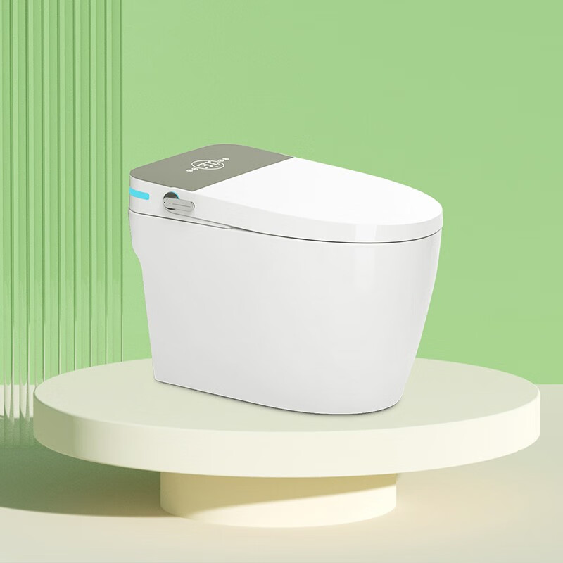 粤鹏一体式多功能智能电动坐便器全自动冲水即热式虹吸 五色可选8959