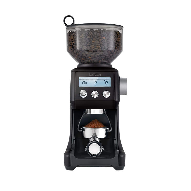 铂富（Breville） BCG820 咖啡磨豆机 智能研磨 60档研磨调节 LCD显示屏 mini小巧机身 家用商用 咖啡豆研磨机