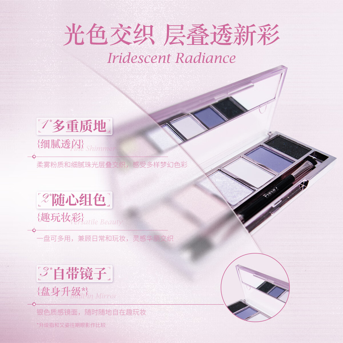 EUNARZEunarz又姿六色眼影盘日常淡妆烟熏妆蓝色绿色紫色多功能一体眼影 #PA024 罗兰绮梦盘