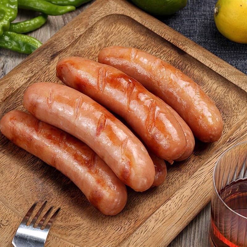 宜客火山石烤肠1kg台式烧烤肠1kg原味香肠烤肠热狗肠早餐火腿肠 宜客 台式烧烤肠1kg 普通快递