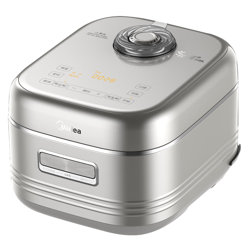 美的（Midea）电饭煲0涂层花瓣IH加热无涂层3-4人 4-5人316L不锈钢内胆小米粥智能家用多功能4升电饭锅MB-40HB2