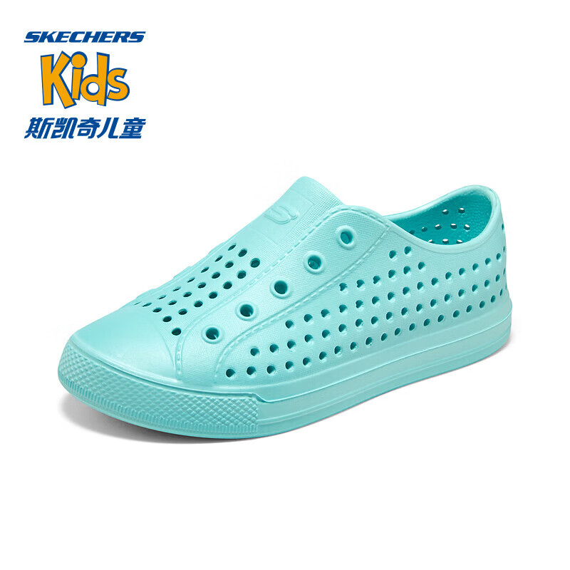 Skechers˹����ͯЬ�ļ�Ů��ͯ��Ьһ�ŵŰ�ͷ����Ь��ˮЬ