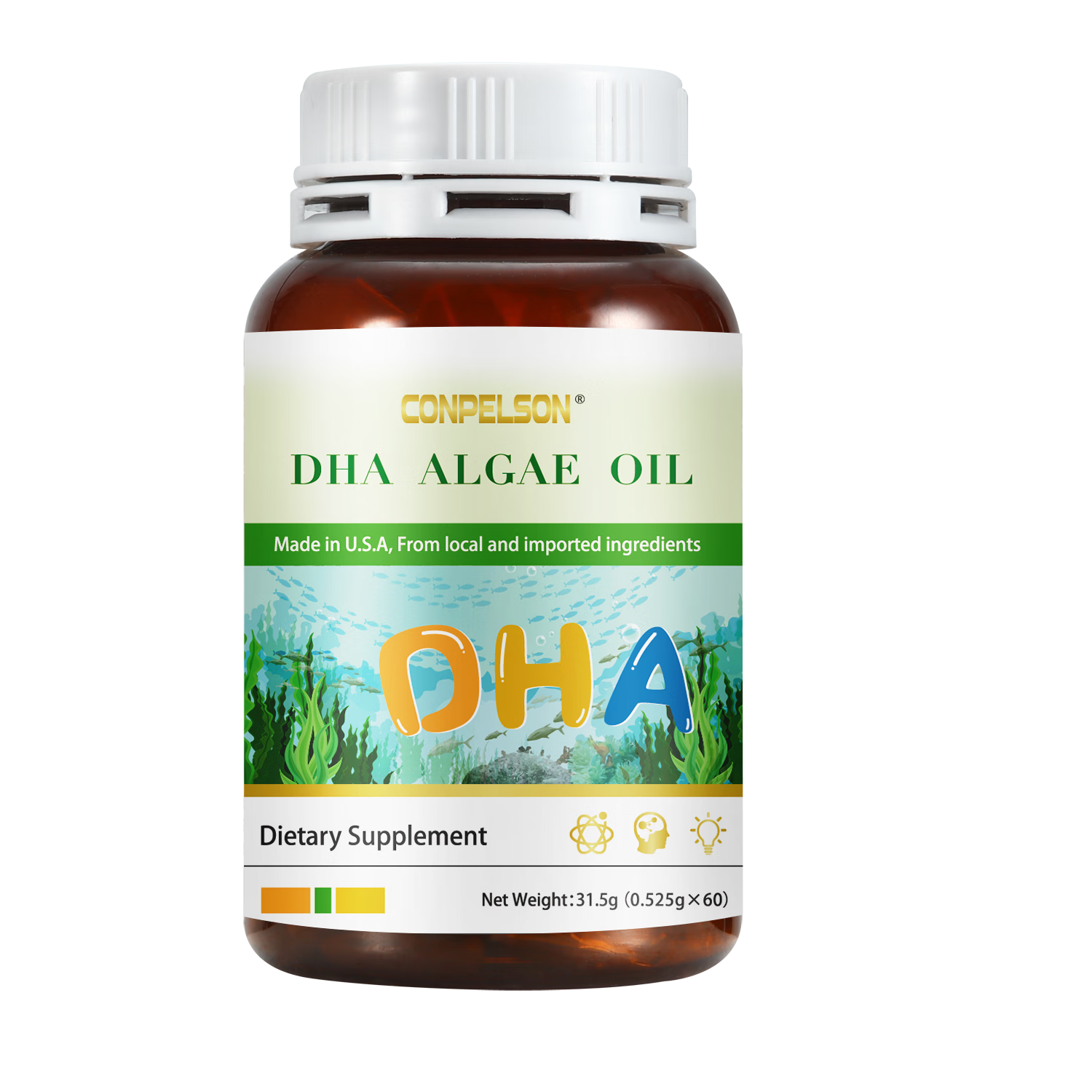 CONPELSON青少年神经酸补脑增强记忆力护眼补脑提升专注力神经酸磷脂酰氨酸 【体验装】 60粒*1瓶