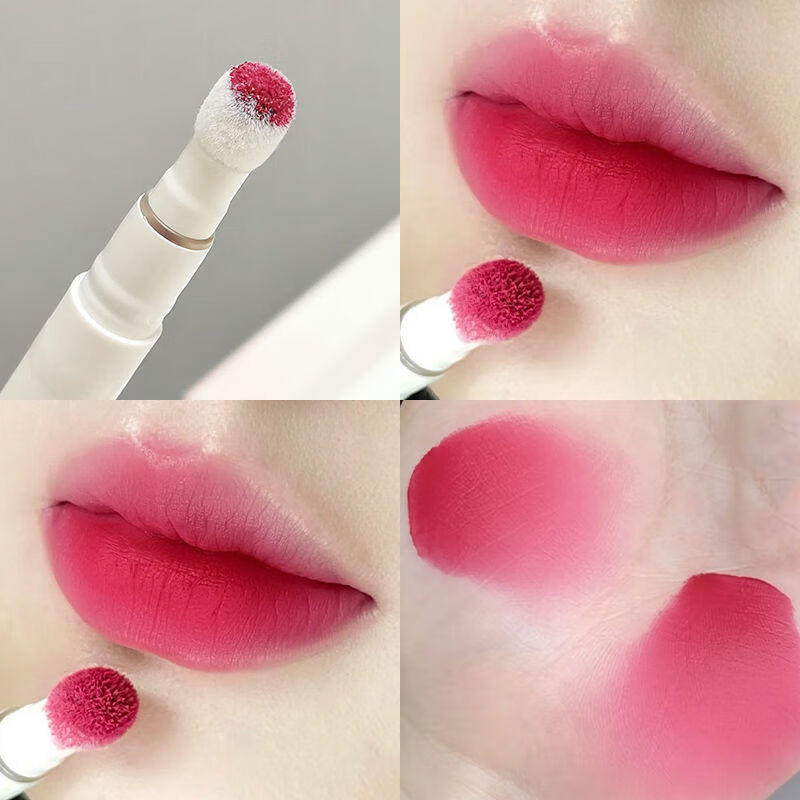 莱曼波士LAIMANBOSS李佳埼唇霜女哑光丝绒雾面唇釉裸色口红海绵头 02火龙果一抿即融绒毛刷头