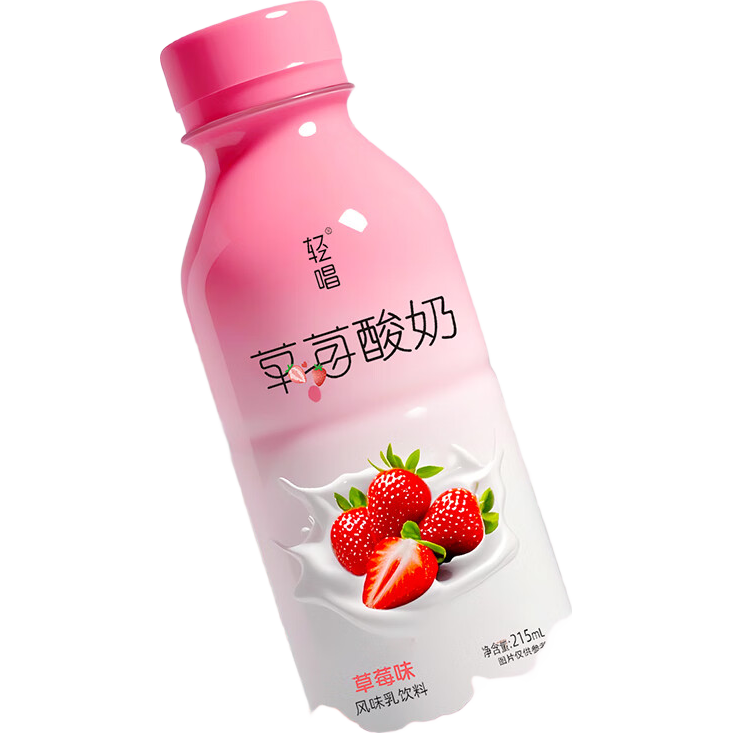 【整箱12瓶】草莓酸奶风味饮料215ml/瓶草莓味酸奶整箱 12瓶整箱 215ml