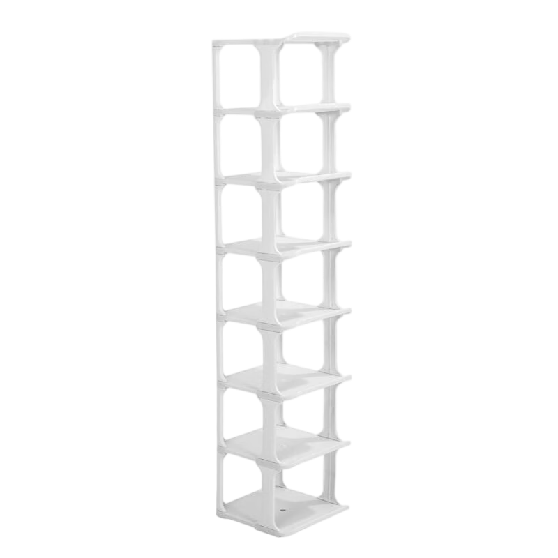 訪客（FK）鞋架簡(jiǎn)易多層家用門口多層鞋子收納架簡(jiǎn)易鞋架置物架宿舍鞋架子 可疊加分層鞋架 7層