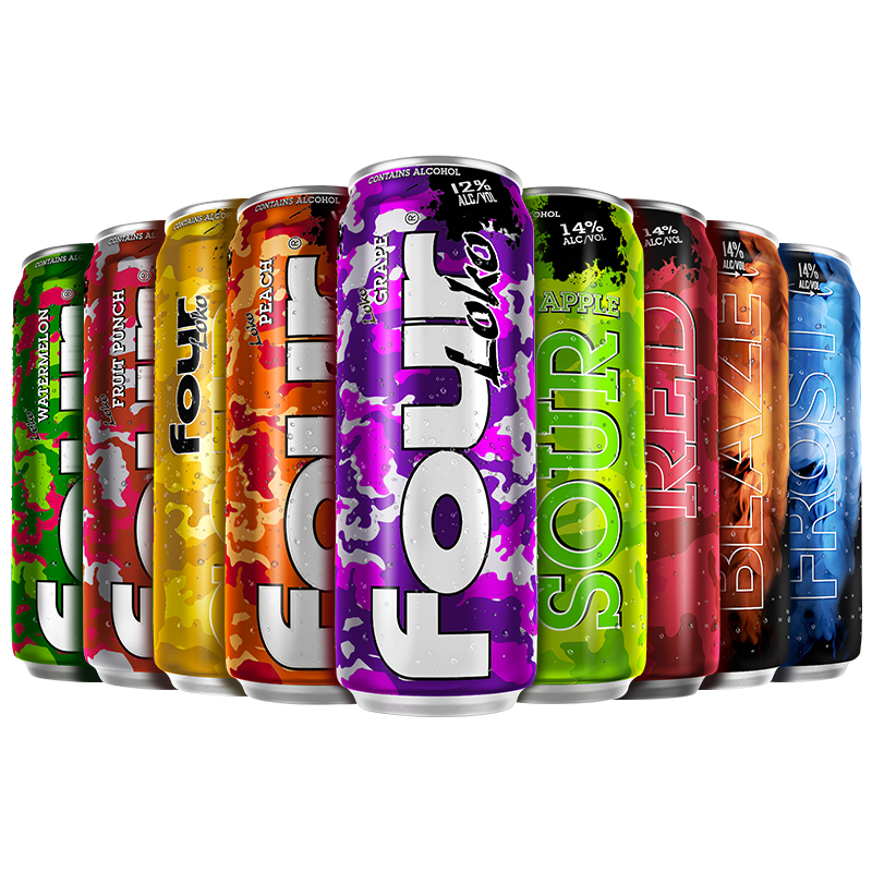 four loko四洛克果酒美国进口洋酒鸡尾酒网红预调酒十罐装