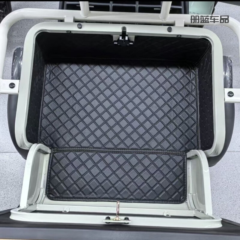 适用于爱玛乐享至臻版CA500电动三轮车尾箱内衬防滑防水耐磨脚垫 黑色米线(后背包内衬垫) 爱玛乐享至臻版专用