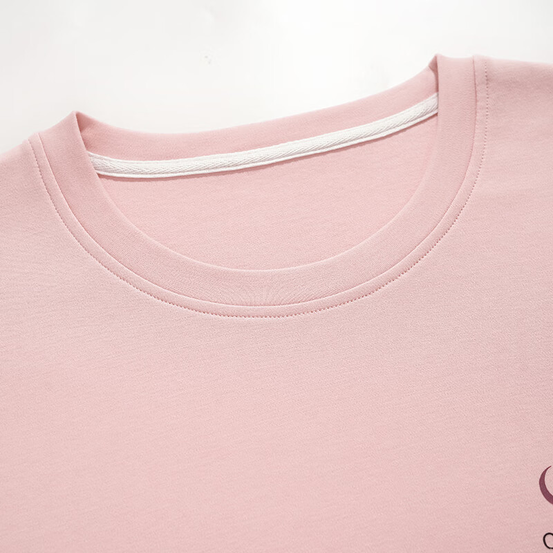 芬腾睡衣女【100%纯棉】秋冬新款格纹可外穿长袖家居服套装女睡衣 粉色 XL