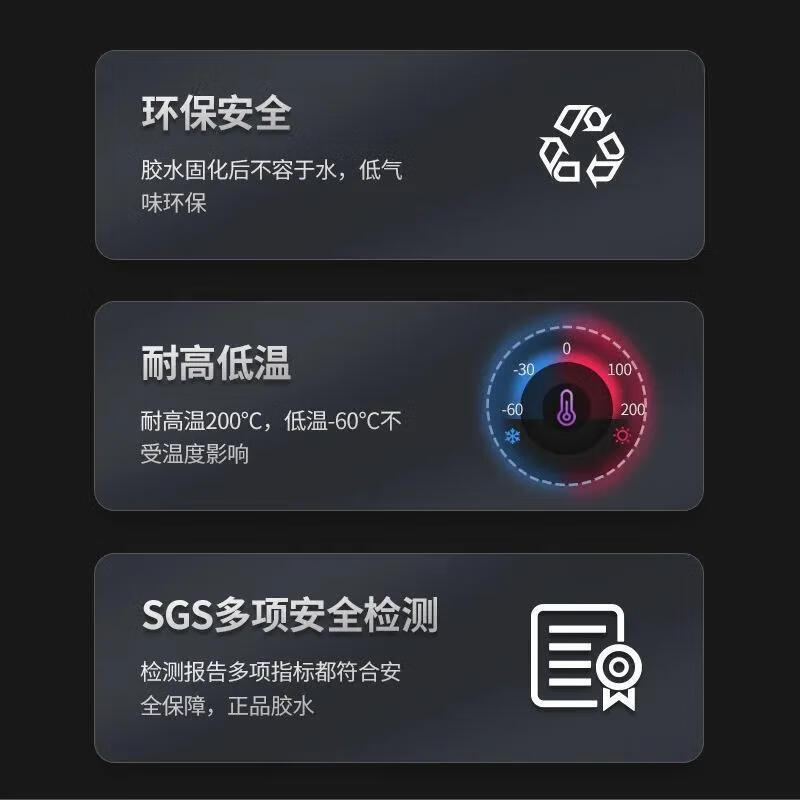 非凡力灯罩强力胶水汽车大灯粘裂纹摩托车电动车前尾灯罩修复强力胶 汽车灯罩修复专用胶 【体验装】灯罩胶*1+工具包