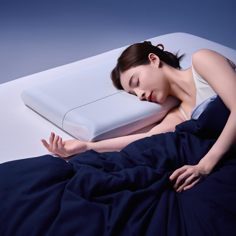 深睡枕Pro3.0海绵记忆枕成人护颈椎枕头助眠枕芯第3代枕头枕套 单只枕芯+岩溪蓝枕套 12cm 70*42