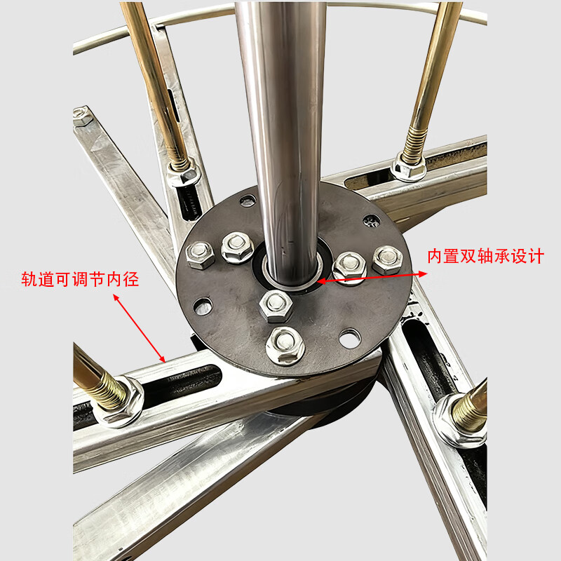 立式转线盘小型电缆放线架BV线rvv线内径可调节电工专用拉线神器 升级款大号（带刹车和出线环）