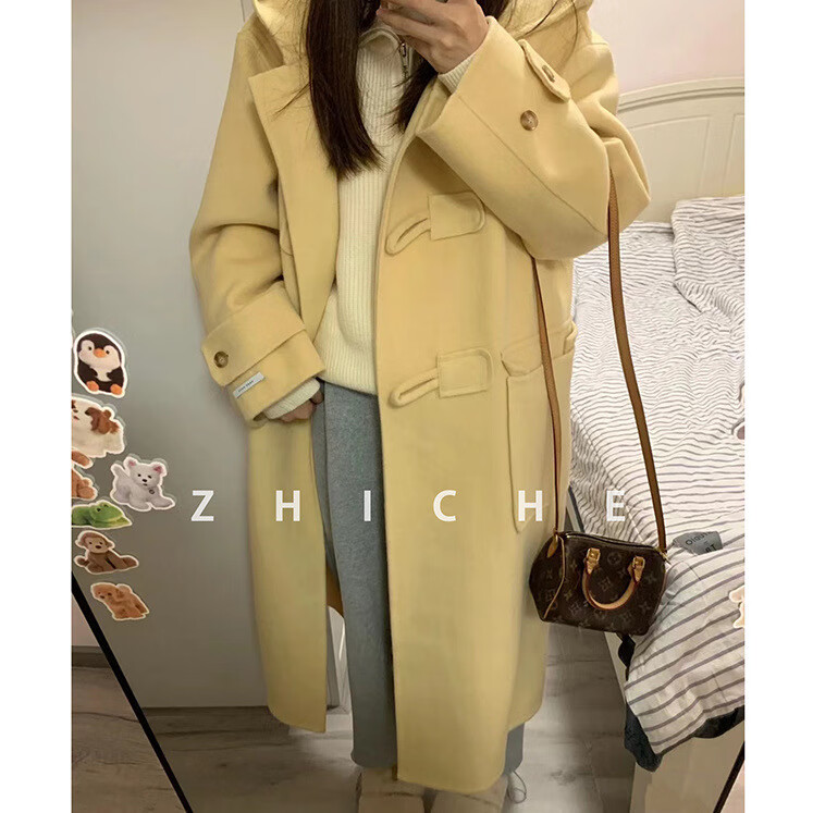 FOURDATRY�߼��л�ɫ��ñ���Ӵ���Ů�г���2025�ﶬװС����ţ�ǿ�ë������ ���ɫ S 271.93Ԫ