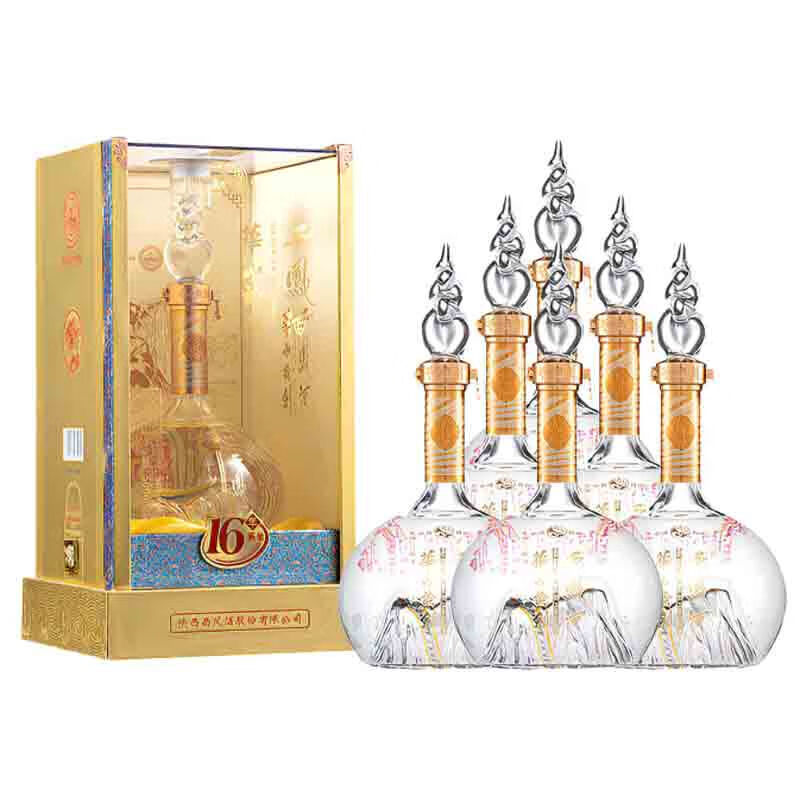 西凤酒华山论剑凤香型白酒 52度 500mL 6瓶 华山论剑16年