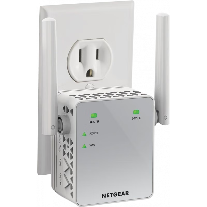 網(wǎng)件(NETGEAR)EX3700信號(hào)放大器wifi范圍擴(kuò)展器雙頻750Mbps連接15臺(tái)設(shè)備 白色