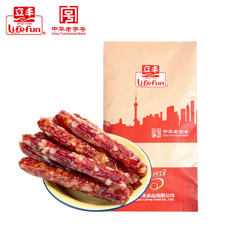立豐（lifefun）立豐廣式臘腸正宗廣味香腸500g煲仔飯正宗上海肉腸中華 廣式臘腸500g*1袋