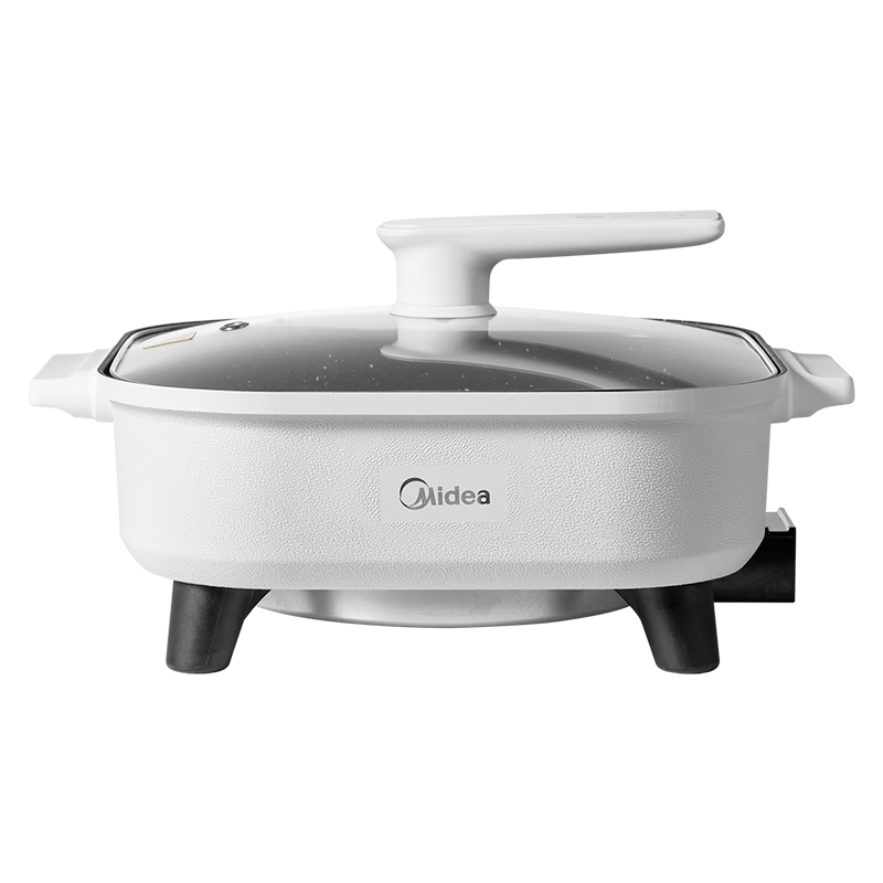 美的（Midea）电火锅 电炒锅 电煮锅 电锅一体多功能锅 火锅专用锅家用6.5L大容量多用途锅烤肉涮速沸火锅 6.5L MC-HGE3030J04