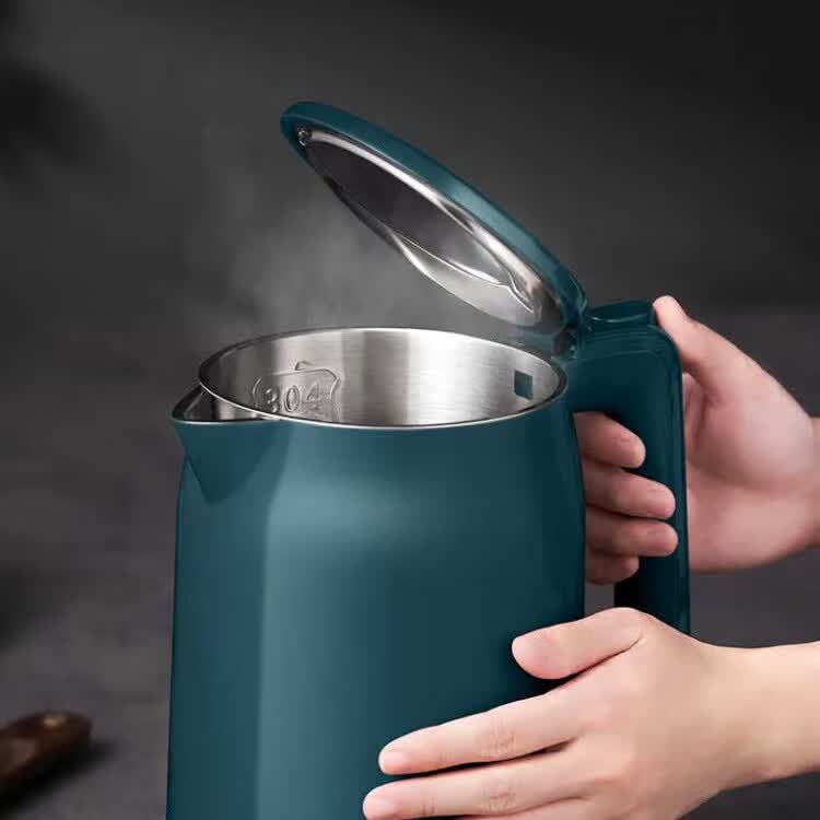 电热水壶快速沸腾304不锈钢无缝内胆1500瓦MK-17MS01两段开盖1.7L