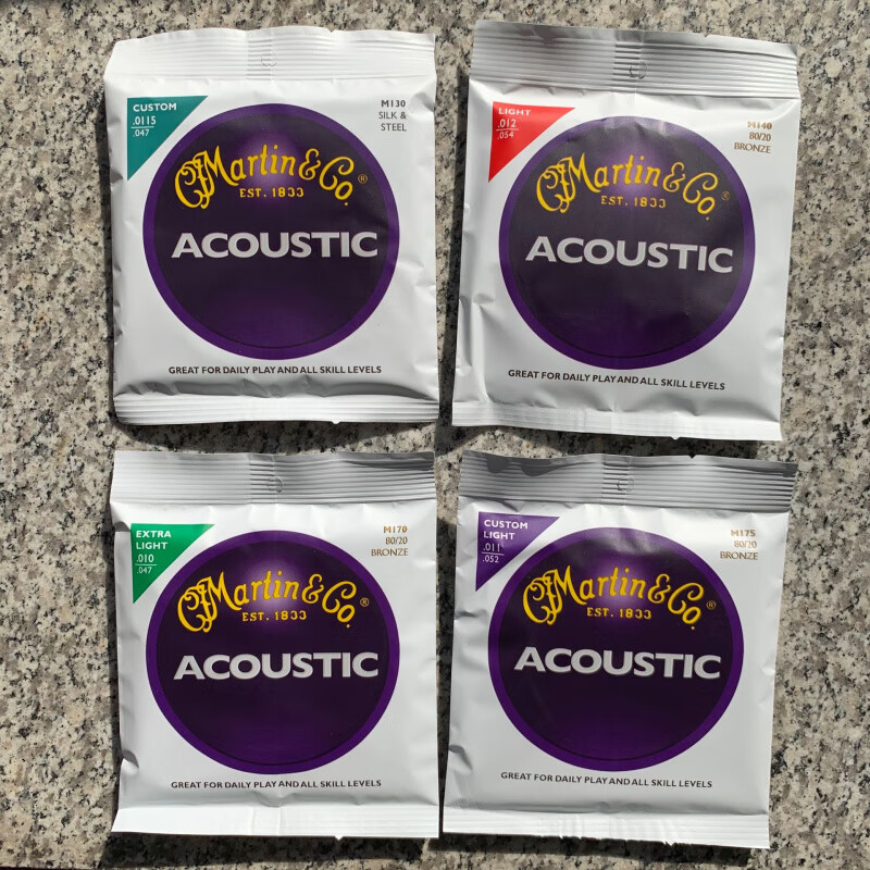 马丁（MARTIN）民谣吉他弦 电吉他弦 马丁民谣电吉他弦 腹膜防锈吉他弦 M-150