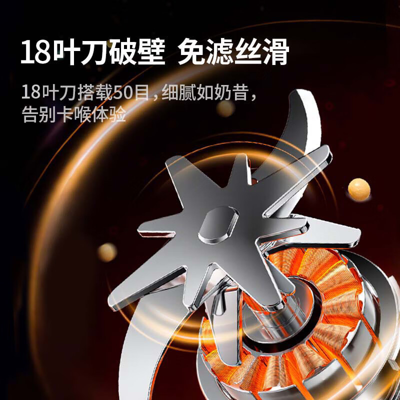 大宇（DAEWOO）新款迷你豆浆机智能保温全自动家用便携鲜榨果汁直饮免过滤家用小型1-2人蔬菜水果料理破壁机SM19 紫色（350ml） 0.35L