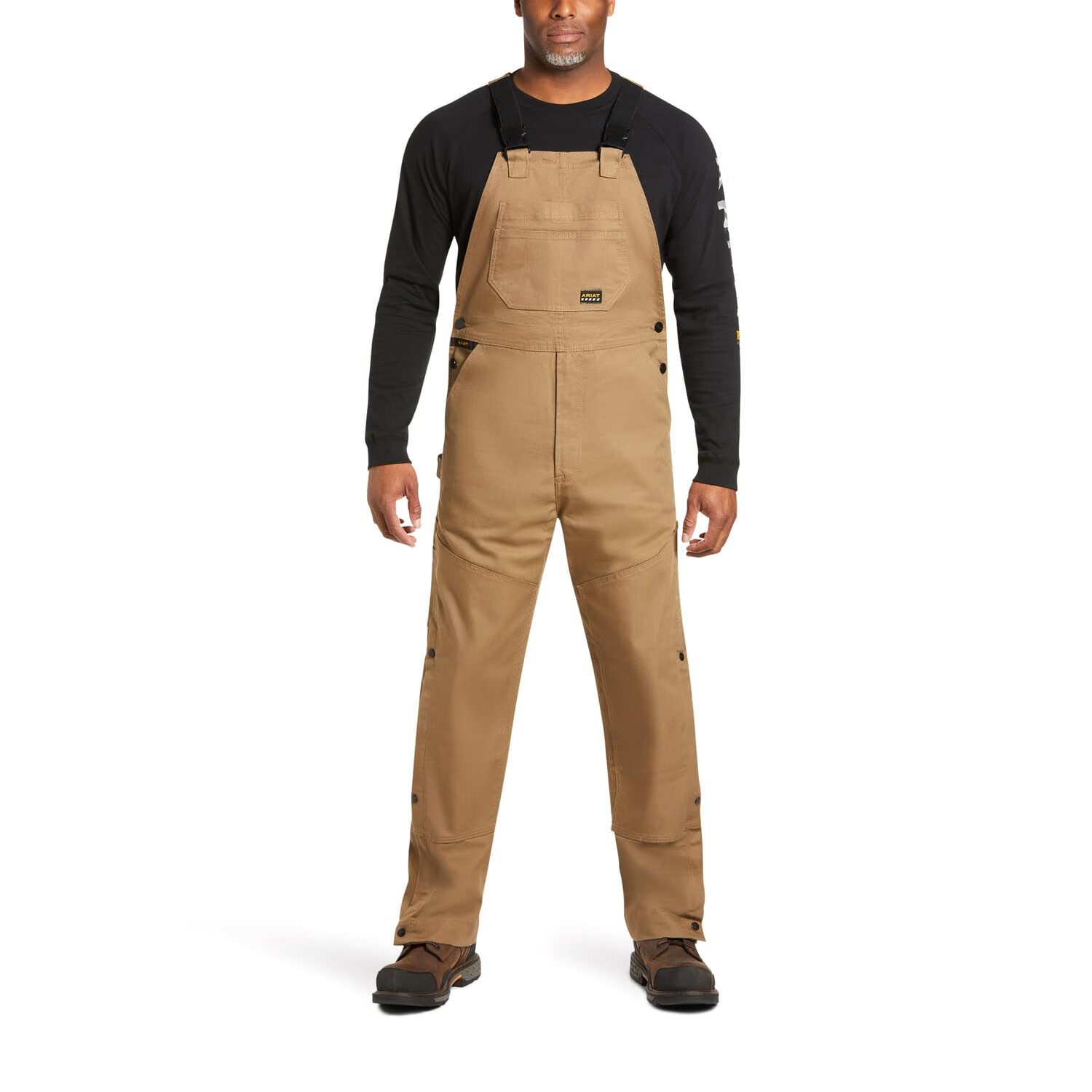 ariatARIAT 男式 Rebar Duracanvas 无衬里围兜, 田野卡其色 田野卡其色 3X-Large