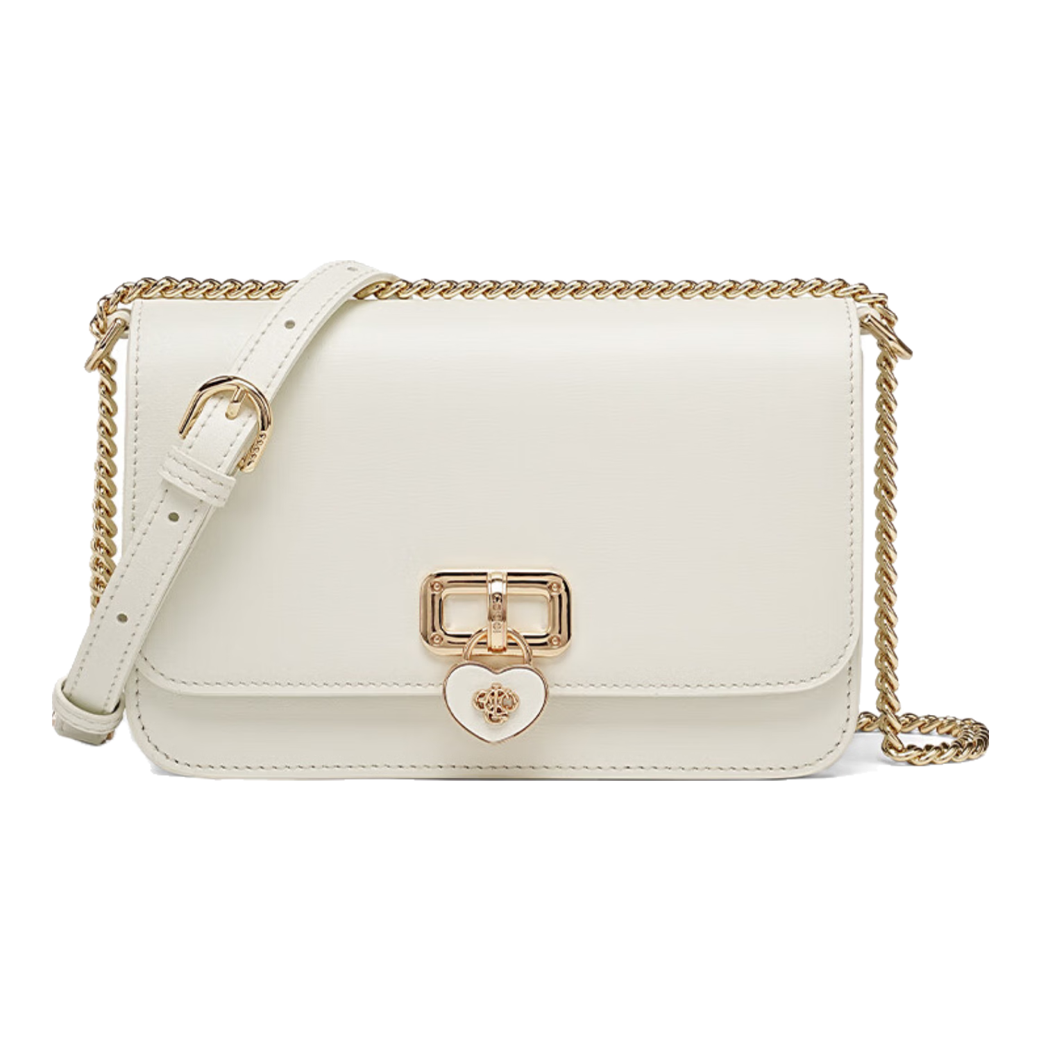 COOGI包包女款2025輕奢品牌單肩女包七夕情人節生日禮物送老婆女友媽媽 米白色WHITE(精美禮包+防塵袋)