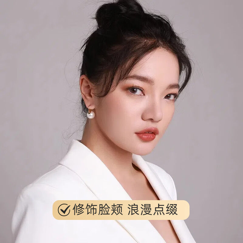 百钰福轻奢品牌珍珠耳环女耳饰优雅耳钉百搭耳饰生日礼物七夕礼物送老婆 百搭珍珠耳扣 白色