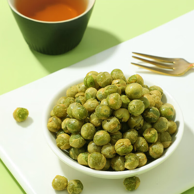 味滋源蒜香青豆袋装坚果炒货特产小吃休闲零食品怀旧美食下酒菜 120g/袋 2袋装