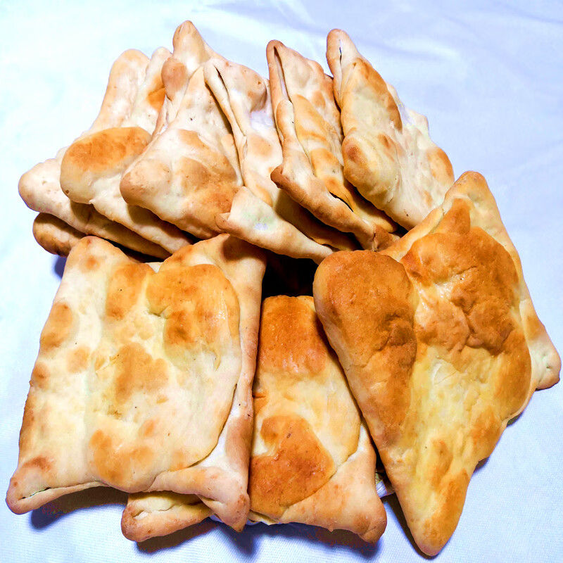 宜享健康正宗山东特产莱芜口镇方火烧开袋即食农家硬面烧 5个装(开袋